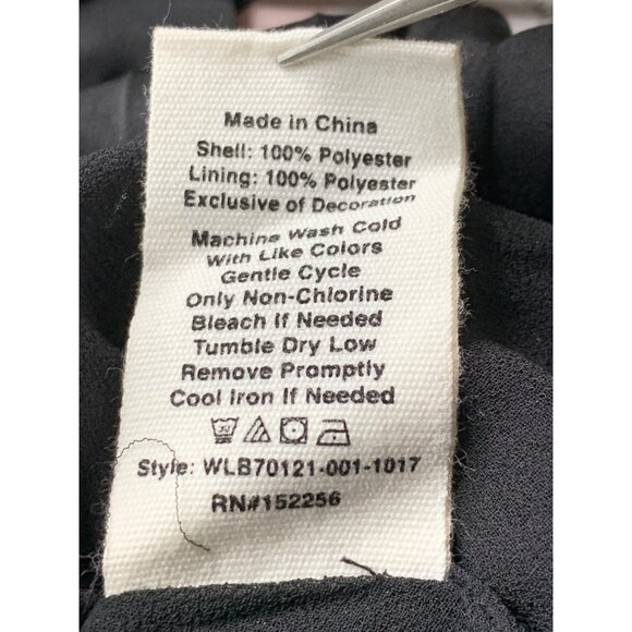 Anthro Avec Les Filles Black Pleated Long Sleeve Dress Size 4 NWT - Picture 5 of 10